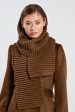 SENTALER CARAMEL ADULT RIBBED SCARF Online now