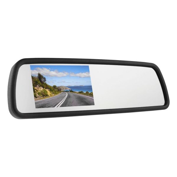 REARVIEW MIRROR WITH 4.3  LCD DISPLAY FOR REVERSE CAMERA WITH SPECIAL MOUNT Online Sale