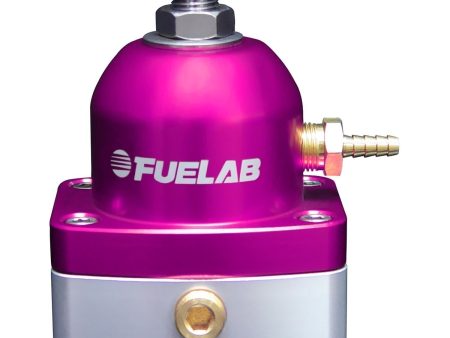 Fuelab 525 EFI Adjustable FPR In-Line 90-125 PSI (1) -6AN In (1) -6AN Return - Gold For Discount