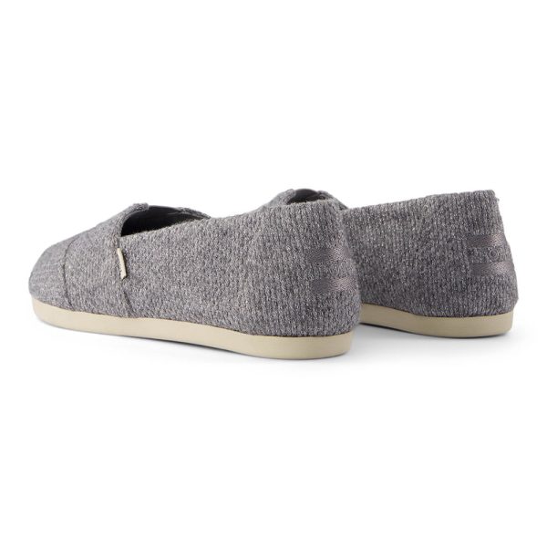 Toms Wmns Alpargata Ultimate Gray Sparkle Knit Cheap