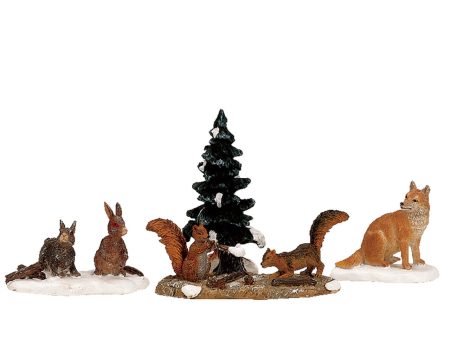 Lemax # 12516 Woodland Animals Set Of 4 For Discount