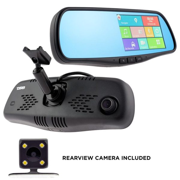 REARVIEW SMART MIRROR WITH 4.3  HD LCD TOUCH SCREEN WITH ANDROID 1080P DASH CAM RECORDER, SPECIAL MOUNT on Sale