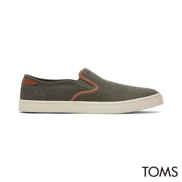 Toms Baja Men s Slip On - Synthetic Nubuck Trim For Discount