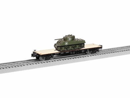 Lionel # 1926711 NYC 40  Flatcar W  Sherman Tank # 496250 Sale