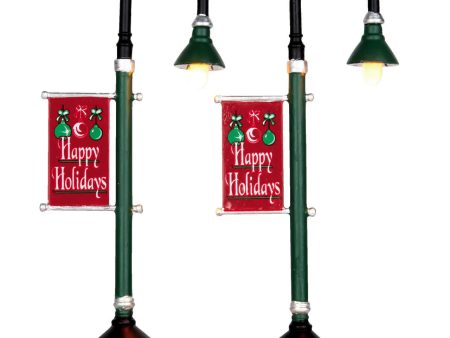 Lemax # 64065 Municipal Street Lamps, Set Of 2 For Sale