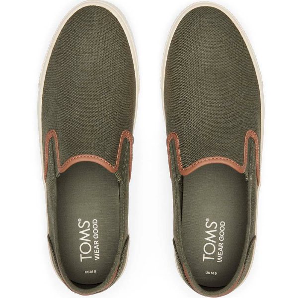 Toms Baja Men s Slip On - Synthetic Nubuck Trim For Discount