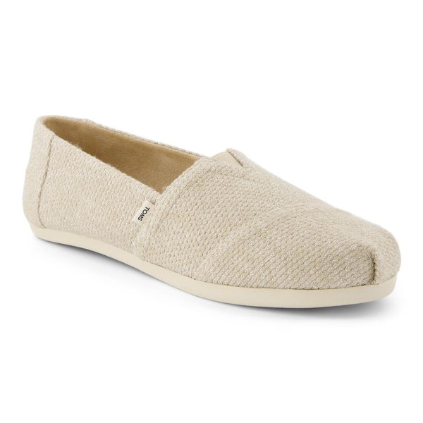 Toms Wmns Alpargata Oatmeal Sparkle Knit Sale