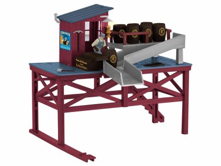 Lionel # 1929050 The Polar Express Barrel Loader Building For Cheap