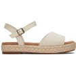 Toms Women Abby Natural Flatform Espadrille Sandal Sale