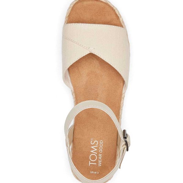 Toms Women Abby Natural Flatform Espadrille Sandal Sale