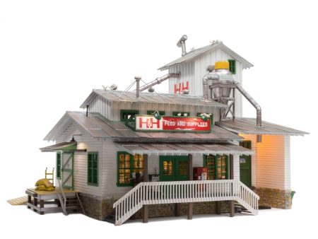 Woodland Scenics # BR5859 H&H Feed Mill Built & Ready O Scale on Sale