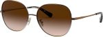 Coach Sunglasses HC 7108 933913 Brown Silver Gold Gradient Online Hot Sale