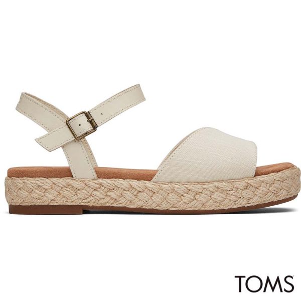 Toms Women Abby Natural Flatform Espadrille Sandal Sale