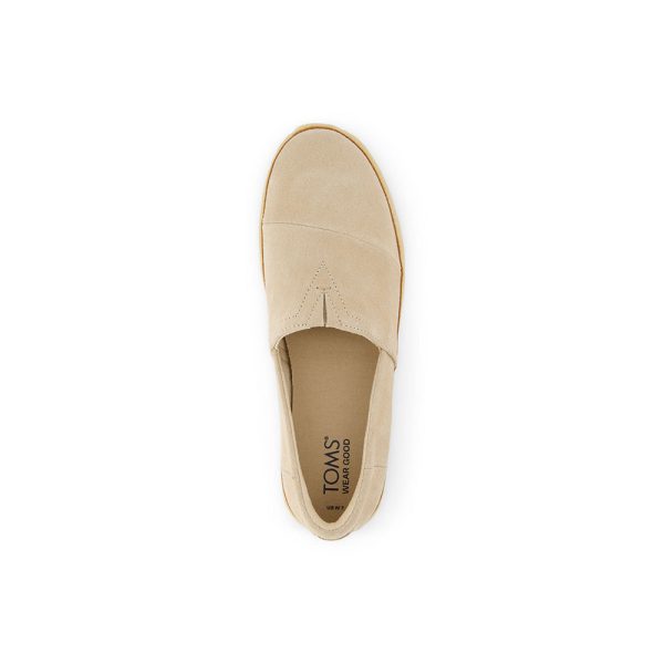 Toms Wmns Adelaide Oatmeal Suede Cheap