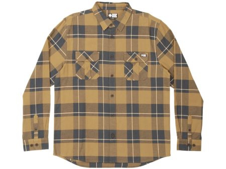 Salty Crew Traverse L S Flannel Brown Hot on Sale