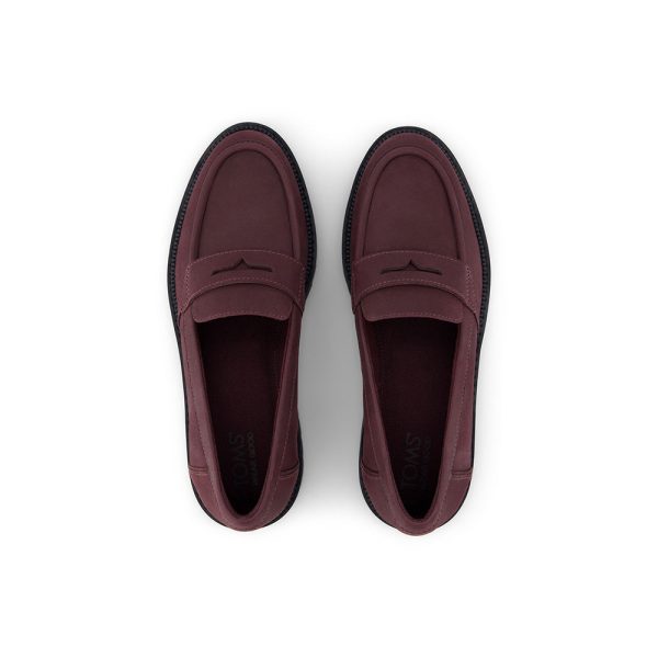 Toms Wmns Cara Blackberry Leather Discount