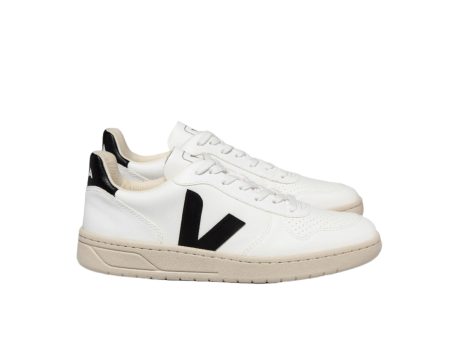 V-10 Leather - Extra White Black For Discount