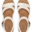 Toms Women Audrey Natural Metallic Wedge Sandal For Sale