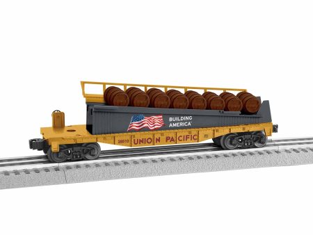 Lionel # 1928510 Union Pacific Barrel Ramp Car Fashion