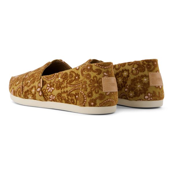 Toms Wmns Alpargata Golden Honey Floral Brocade For Discount