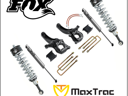 MaxTrac 15-18 Chevrolet Colorado 2WD 6.5in 3in MaxPro Elite Spindle Lift Kit w FOX Shocks Sale