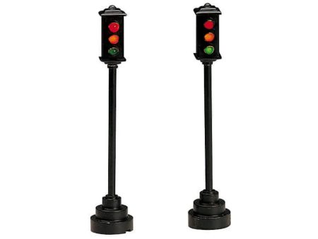 Lemax # 24781 Traffic Light, Set Of 2 Fashion