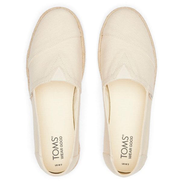 Toms Wmns Alpargata Rope 2.0 Natural Recycled Cotton Slubby Online now