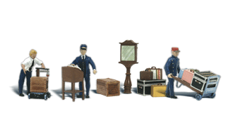 Woodland Scenics # A2757  O Scale Depot Workers & Accessories Online Hot Sale