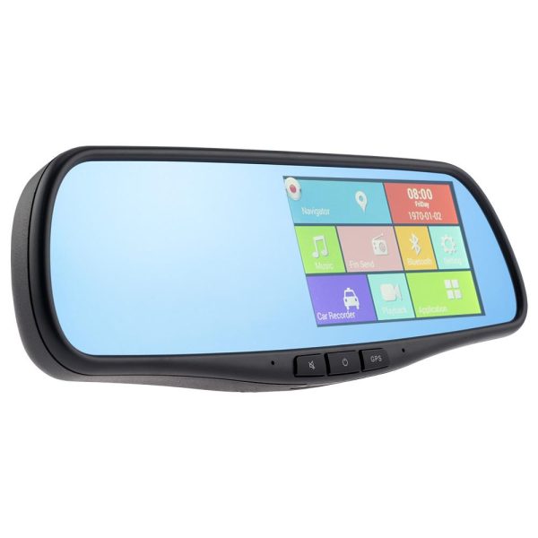 REARVIEW SMART MIRROR WITH 4.3  HD LCD TOUCH SCREEN WITH ANDROID 1080P DASH CAM RECORDER, SPECIAL MOUNT on Sale