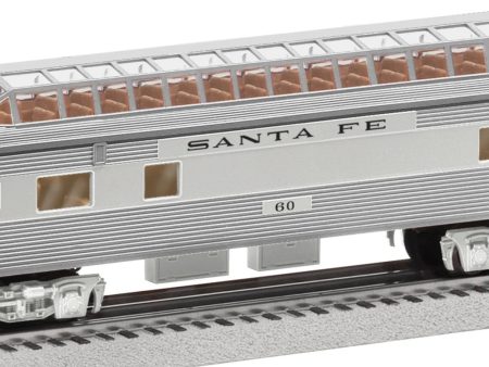 Lionel # 2427640 Santa Fe Add-On Full Vista Dome Car Hot on Sale