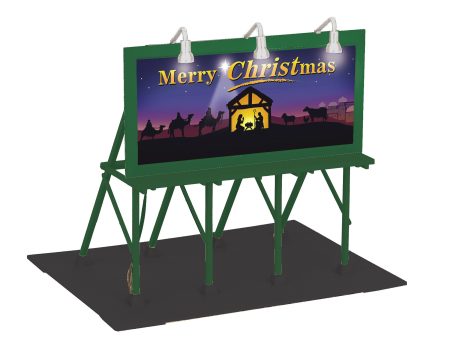 MTH # 30-90585 Christmas Lighted Billboard Online Hot Sale