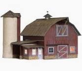 Woodland Scenics # BR5865 Old Weathered Barn Built & Ready O Scale For Sale