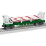 Lionel # 2428090 Peppermint Railroad Flatcar with Bulkheads Online now