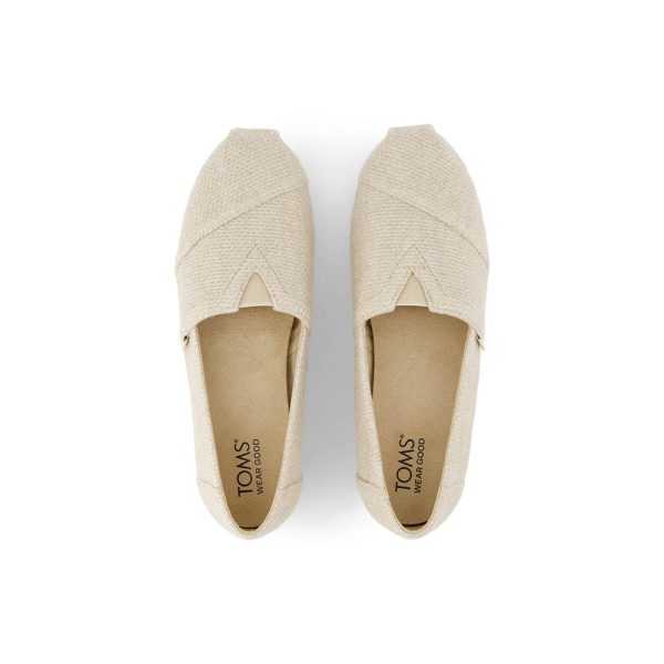 Toms Wmns Alpargata Oatmeal Sparkle Knit Sale