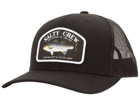 Salty Crew Striper Black Retro Trucker on Sale