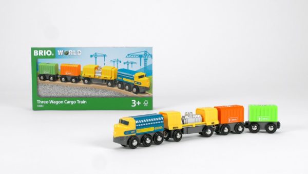 Brio # 33982 Three-Wagon Cargo Train Online Hot Sale