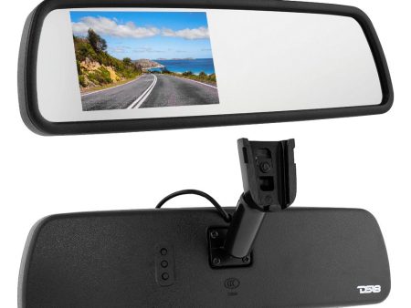 REARVIEW MIRROR WITH 4.3  LCD DISPLAY FOR REVERSE CAMERA WITH SPECIAL MOUNT Online Sale