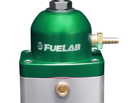 Fuelab 525 TBI Adjustable FPR In-Line 10-25 PSI (1) -6AN In (1) -6AN Return - Green on Sale