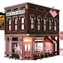 Woodland Scenics # 5844 Corner Emporium O Scale Built & Ready Hot on Sale