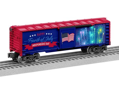 Lionel # 2228400 Fourth of July Illuminated Boxcar Supply