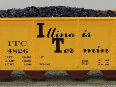 Lionel # 81669 Illinois Terminal Quad Hopper#4826 Supply