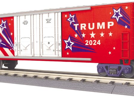 MTH # 30-71049 Donald J. Trump 50  Double Door Plugged Boxcar Online Hot Sale