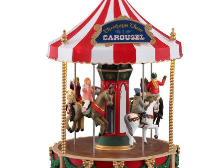 Lemax # 14821 Christmas Cheer Carrousel Online Sale