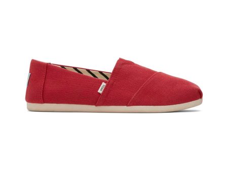 Toms Women Alpargata Slip On - Red For Cheap