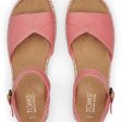 Toms Women Abby Pink Flatform Espadrille Sandal Sale