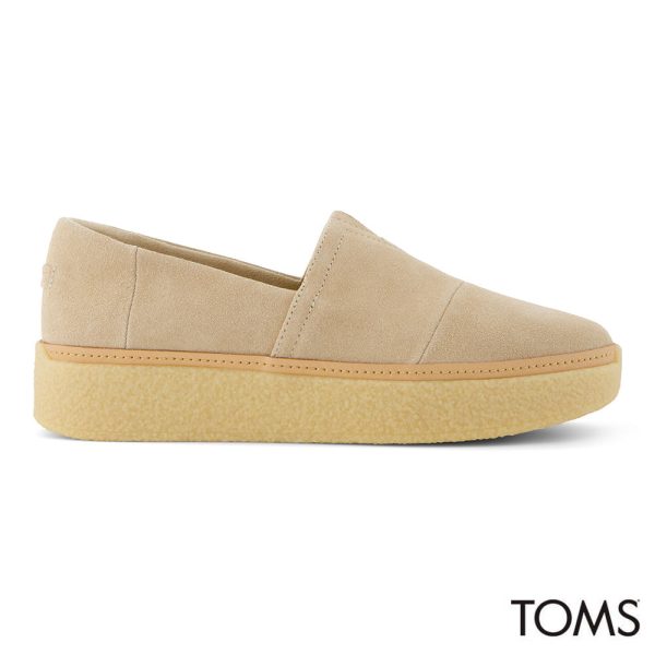 Toms Wmns Adelaide Oatmeal Suede Cheap