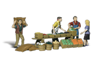 Woodland Scenics # A2750 O Scale Farmers Market For Discount