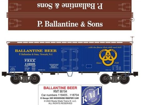 RMT # 86194 Ballentine Beer Wood Side Reefer Car For Discount