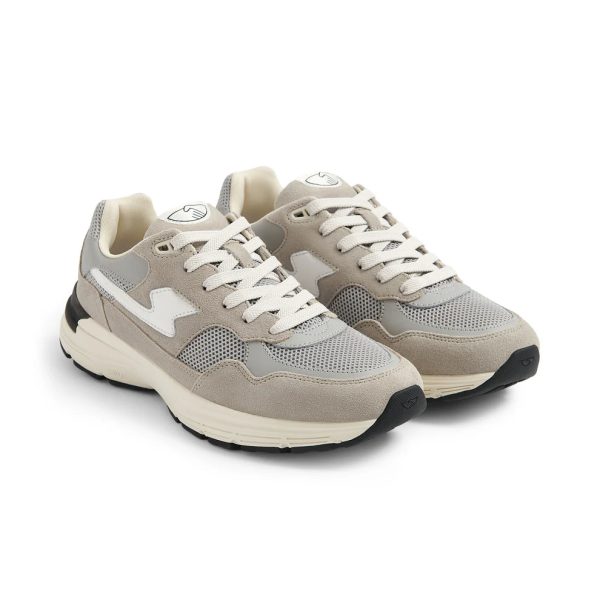 AMIEL S-STRIKE SUEDE MIX - LIGHT GREY Cheap