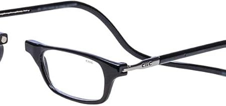 Clic Magnetic Reading Glasses, Computer Readers, Replaceable Lens, Adjustable Temples, Original (Small-Medium Size) Supply